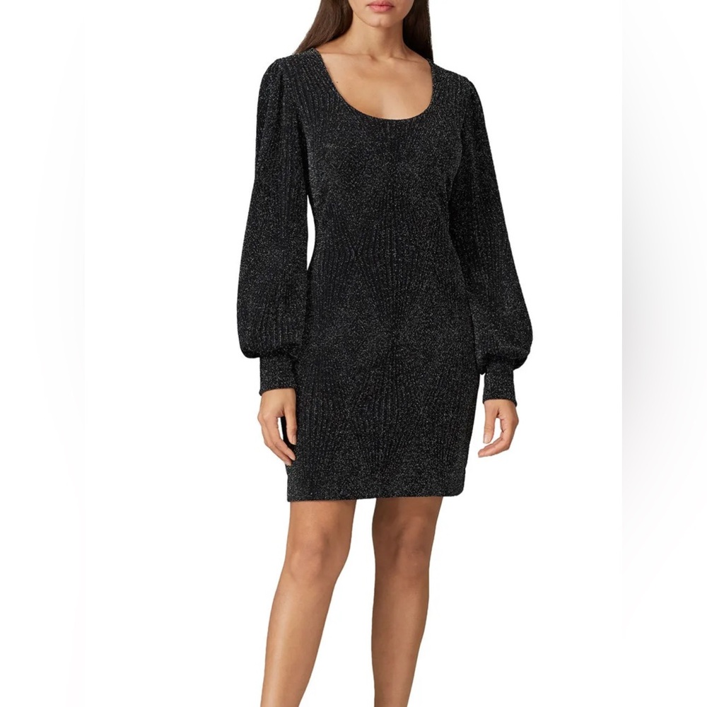 ⭐️ 2 for $20 Fifteen Twenty Black Sparkle Long Sleeve Dress